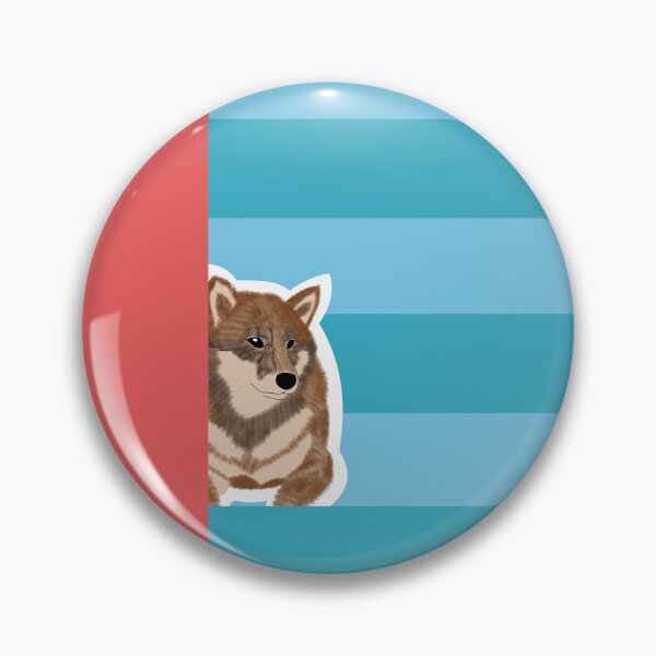 Item preview, 80's vibes colors (blue, red) with sesame Shiba Inu designed and sold by ShibaCruise-On.