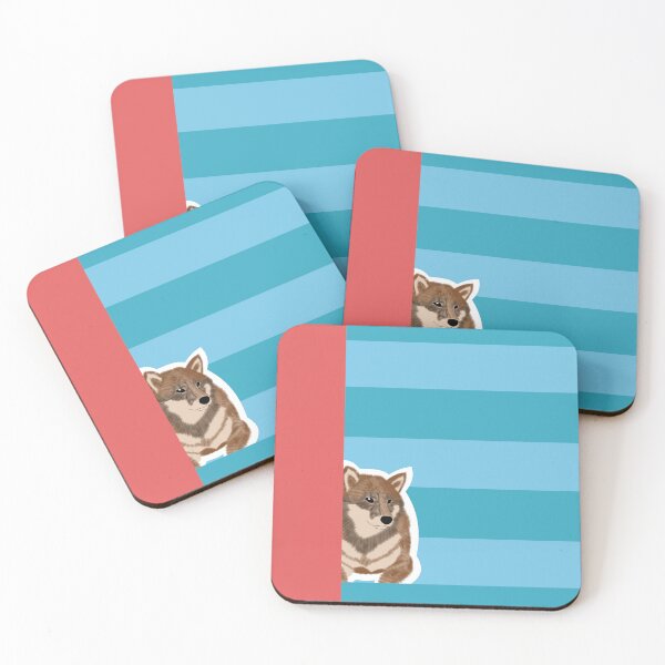 Item preview, 80's vibes colors (blue, red) with sesame Shiba Inu designed and sold by ShibaCruise-On.