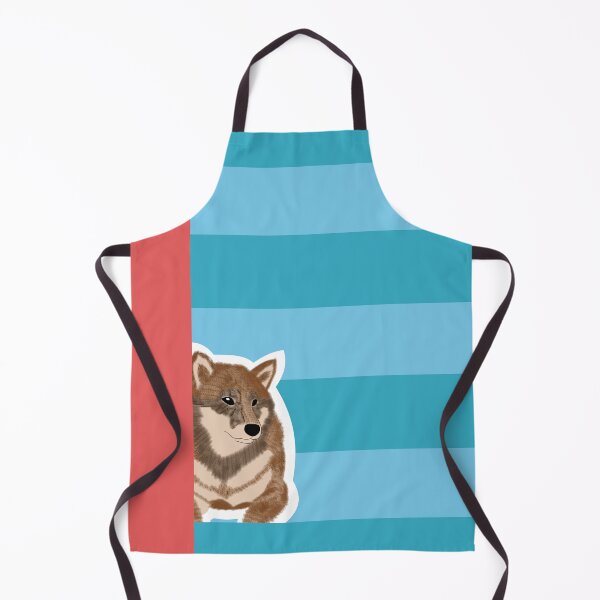 Item preview, 80's vibes colors (blue, red) with sesame Shiba Inu designed and sold by ShibaCruise-On.
