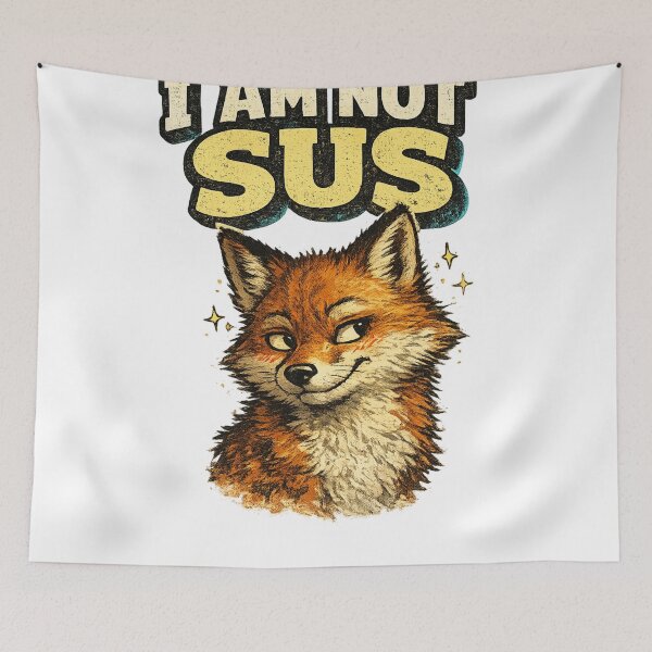 Item preview, I Am Not Sus Smirking Fox Funny Gamer Meme Art – Among Us Humor | Fox Lover Gift designed and sold by irfanshikh.