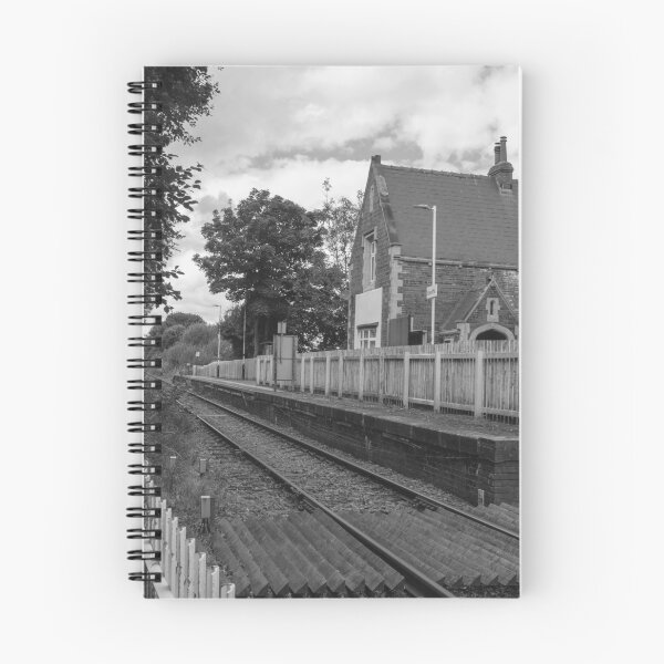 Item preview, Rawcliffe Railway Station East Yorkshire in Black and White designed and sold by ArtworkNorth.