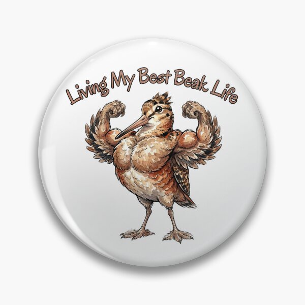 Item preview, American Woodcock Living My Best Beak Life | Funny Bird Meme designed and sold by HelgaCraftery.