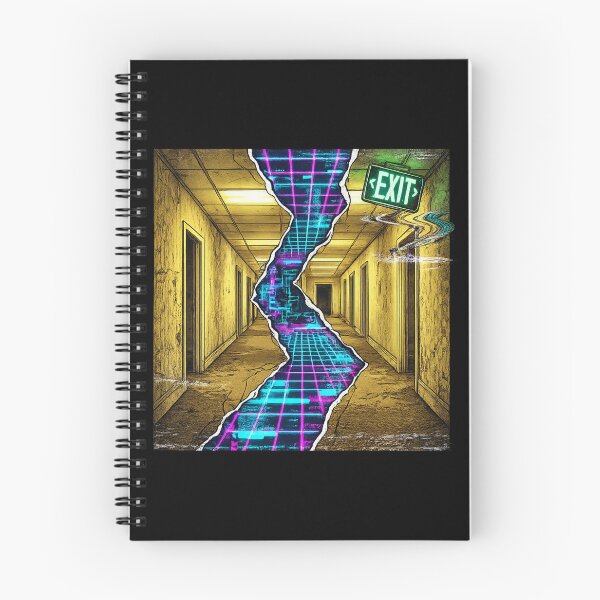 Item preview, The Backrooms Reality Tear: Liminal Space & Neon Glitch designed and sold by krish-prints.