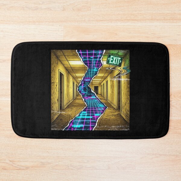 Item preview, The Backrooms Reality Tear: Liminal Space & Neon Glitch designed and sold by krish-prints.