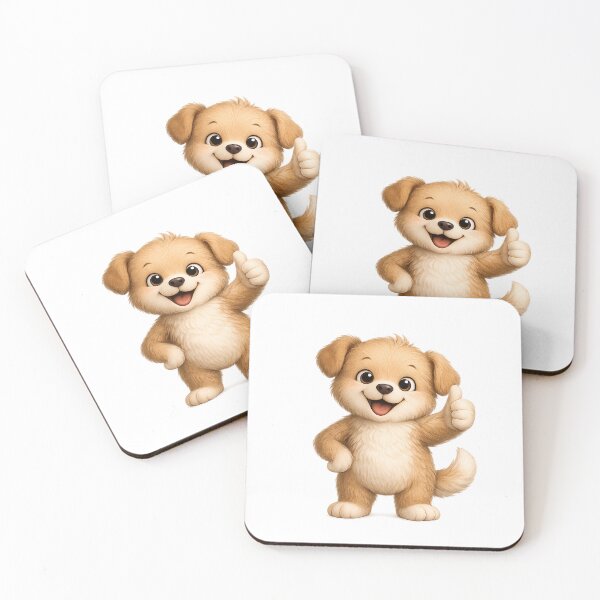 Item preview, Cute Dog Thumbs Up Watercolor Happy Puppy Art designed and sold by Seculinator.
