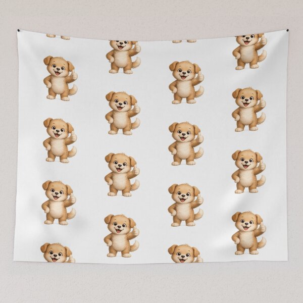 Item preview, Cute Dog Thumbs Up Watercolor Happy Puppy Art designed and sold by Seculinator.