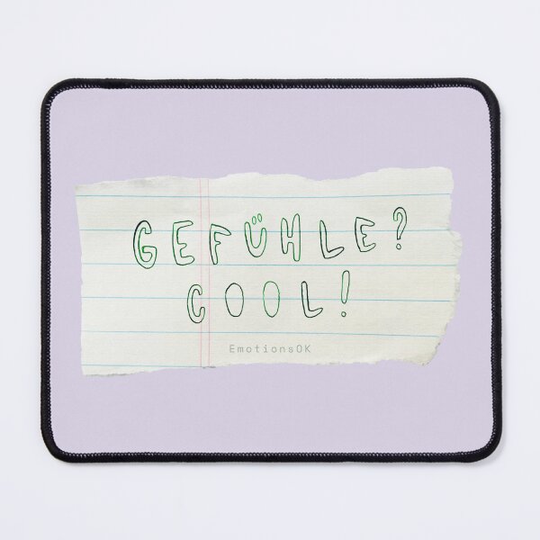 Item preview, Feelings? Cool! · Hand-painted typography, hand lettering, forest green ink, paper strips designed and sold by EmotionsOK.