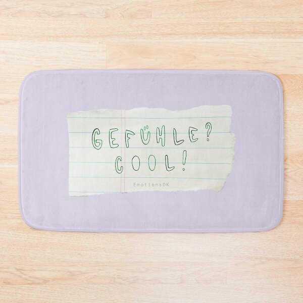Item preview, Feelings? Cool! · Hand-painted typography, hand lettering, forest green ink, paper strips designed and sold by EmotionsOK.
