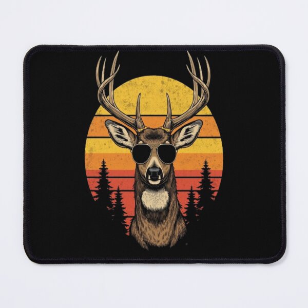 Item preview, Funny Sarcastic Vintage Retro 70s Groovy Deer Buck Sunglasses T-Shirt designed and sold by ElkasDesign.