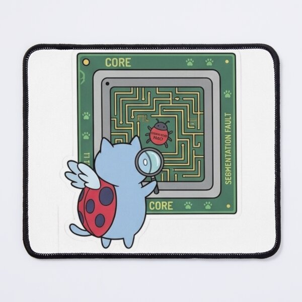 Item preview, Funny Programmer Gift Segmentation Fault Cat Kawaii Developer Humor Shirt designed and sold by Dev Mode.