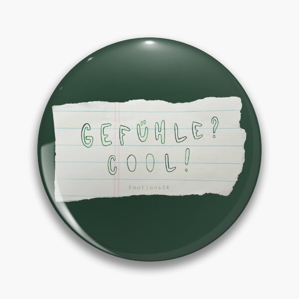 Item preview, Feelings? Cool! · Hand-painted typography, hand lettering, forest green ink, paper strips designed and sold by EmotionsOK.