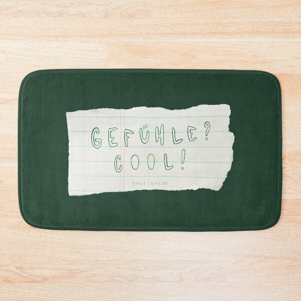 Item preview, Feelings? Cool! · Hand-painted typography, hand lettering, forest green ink, paper strips designed and sold by EmotionsOK.