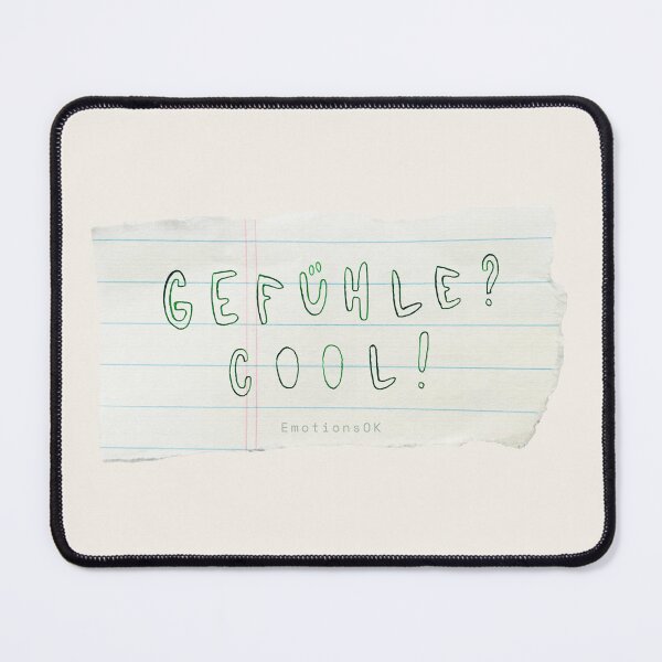 Item preview, Feelings? Cool! · Hand-painted typography, hand lettering, forest green ink, paper strips designed and sold by EmotionsOK.