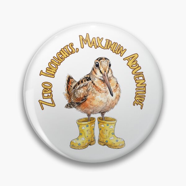 Item preview, American Woodcock Zero Thoughts Maximum Adventure | Cute Funny Bird designed and sold by HelgaCraftery.