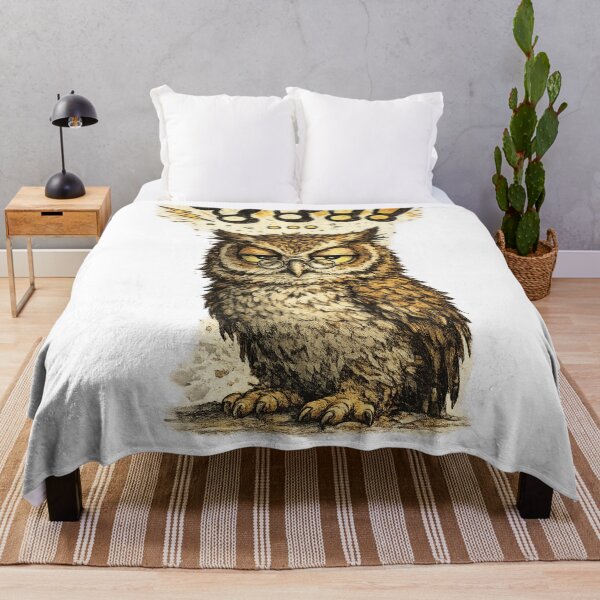 Item preview, Confused Grumpy Owl Question Marks Funny Art – Sarcastic Glasses Owl Humor | Owl Lover Gift designed and sold by irfanshikh.