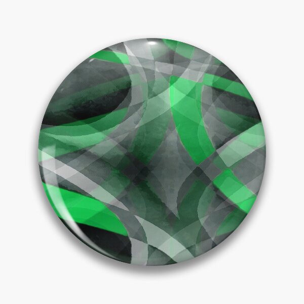 Item preview, Eighties Green On Grey Abstract Curve Pattern designed and sold by taiche.