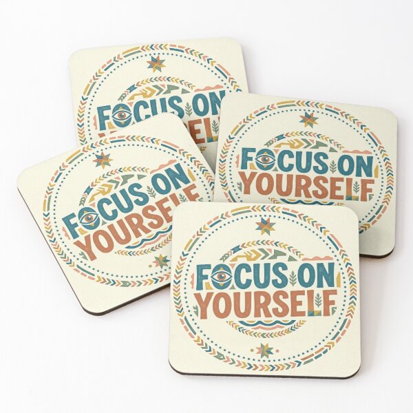 Item preview, Focus On Yourself – Minimalist Motivational Boho Typography designed and sold by BoldConcept43.