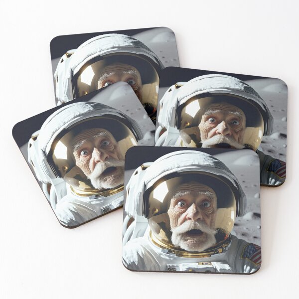 Item preview, Old Man in a space suit on the moon designed and sold by Colin Bentham.