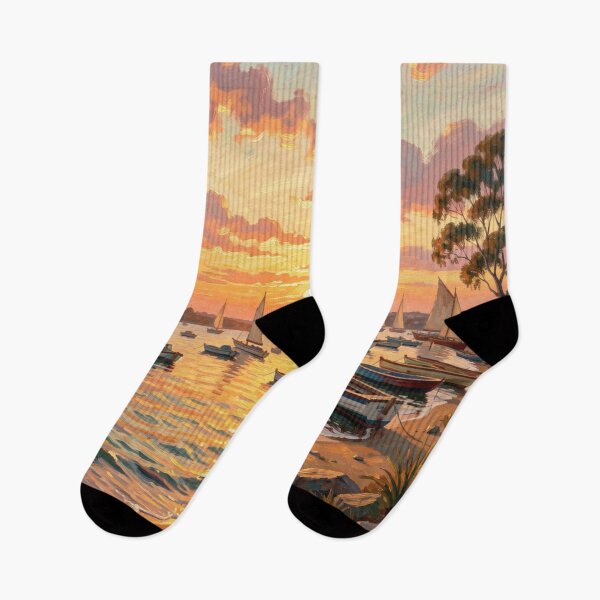 Item preview, Coastal Lake at Sunrise designed and sold by Kirrindy Designs.