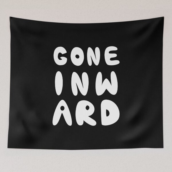 Item preview, Gone Inward Introvert Typography Quote designed and sold by Mooi Studio.
