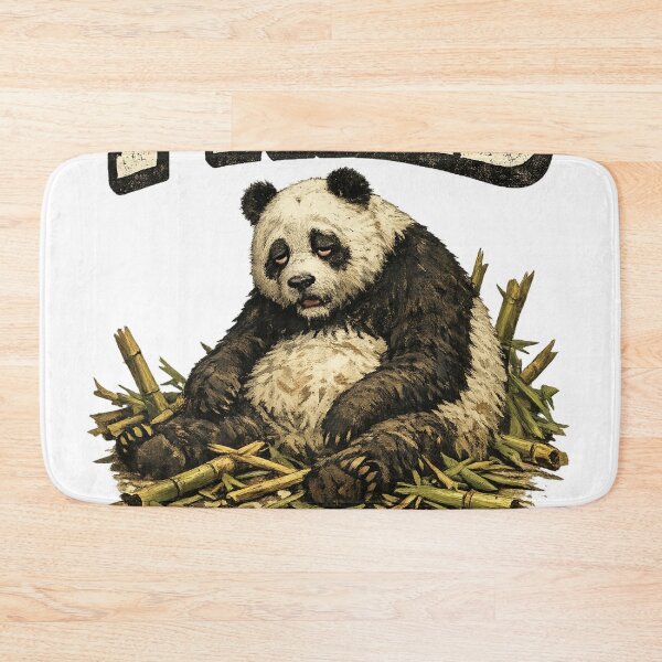 Item preview, I Tried Exhausted Panda Bamboo Funny Art – Relatable Tired Humor | Funny Gift for Students designed and sold by irfanshikh.