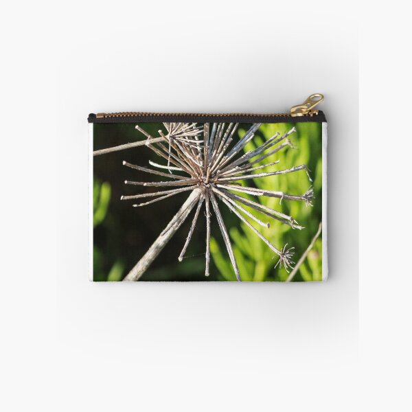 Item preview, Dried Flower Seed Head Macro Photography Of Wildflower Skeleton Against Blurred Green Background designed and sold by Nmallia.