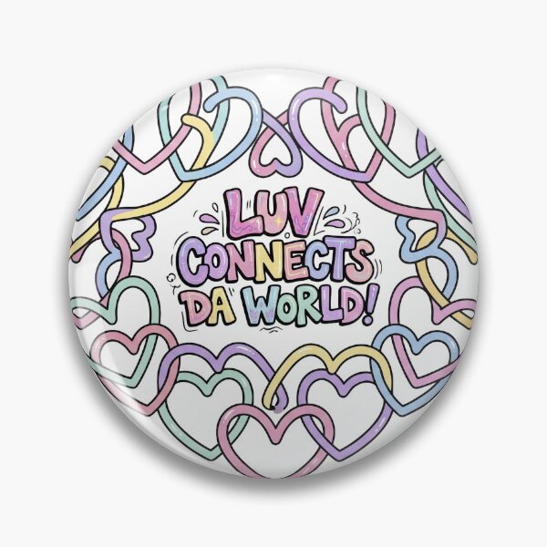 Item preview, luv connects da world designed and sold by LOVEARTDESIGN.