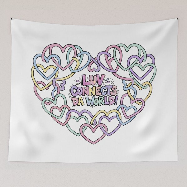 Item preview,  luv connects da world designed and sold by LOVEARTDESIGN.