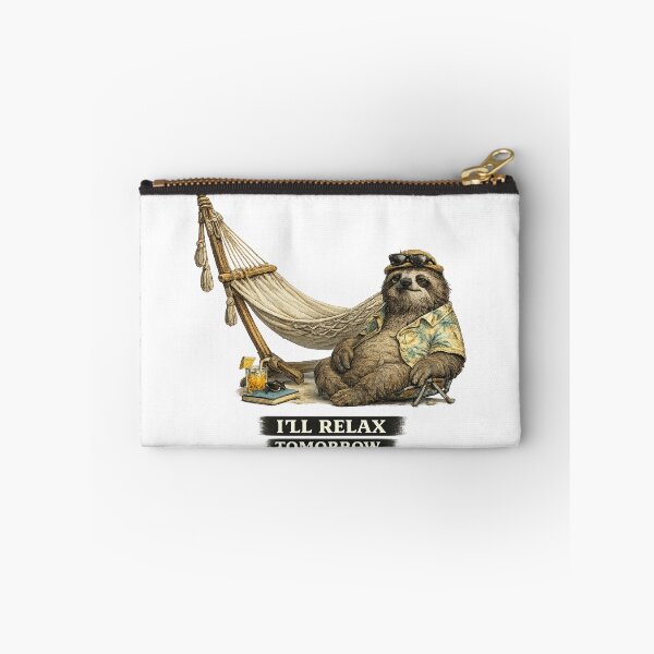 Item preview, Ill Relax Tomorrow Funny Sloth Vacation Procrastination Design designed and sold by ByAnad.