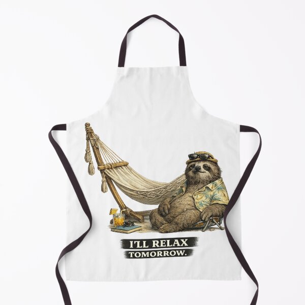 Item preview, Ill Relax Tomorrow Funny Sloth Vacation Procrastination Design designed and sold by ByAnad.