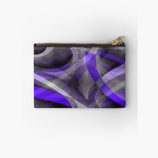 Item preview, Eighties Violet Blue On Grey Abstract Curve Pattern designed and sold by taiche.