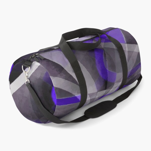 Item preview, Eighties Violet Blue On Grey Abstract Curve Pattern designed and sold by taiche.