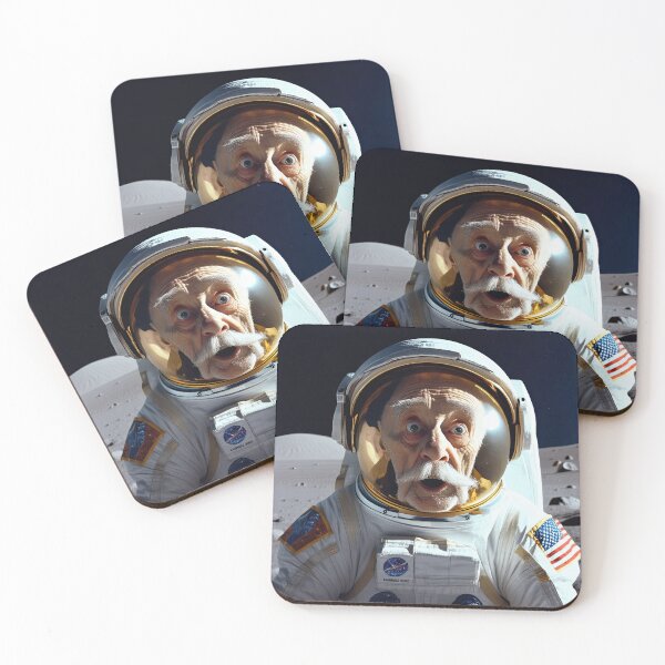 Item preview, Old Man in a space suit on the moon designed and sold by Colin Bentham.