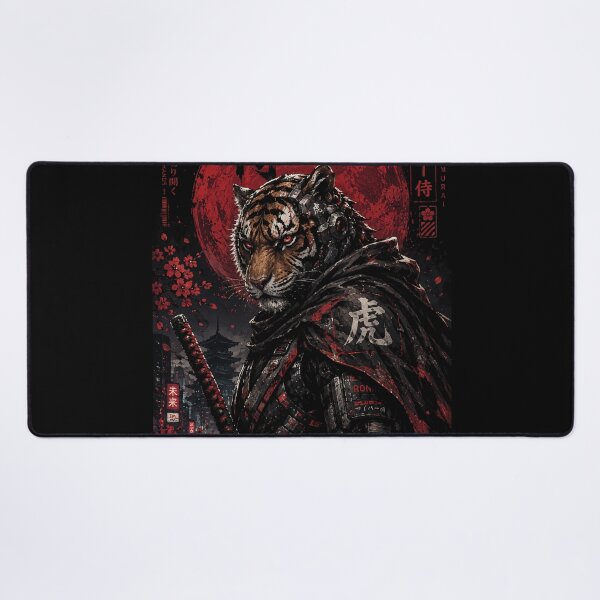 Item preview, Futuristic Cyber Samurai Tiger Warrior designed and sold by Besir26.