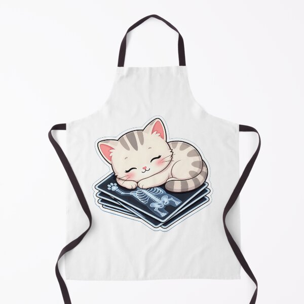 Item preview, A sleepy kawaii kitten taking a nap on veterinary x-ray designed and sold by Bettybee00.