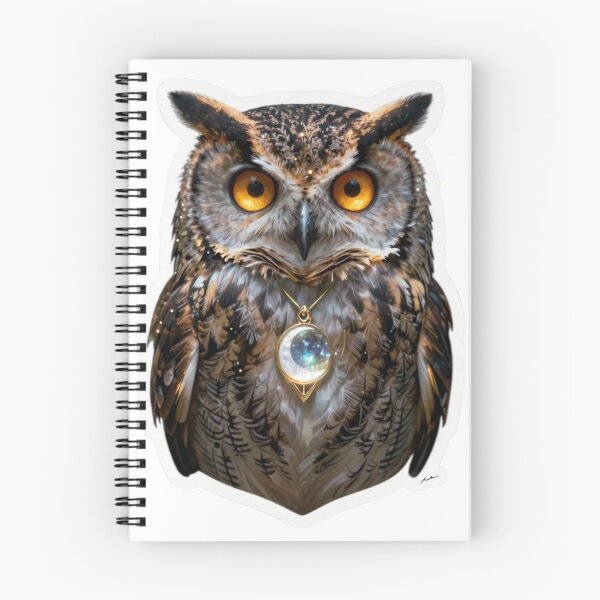 Item preview, Moon Owl | Celestial Guardian | Mystical Fantasy Art designed and sold by AeraArts.