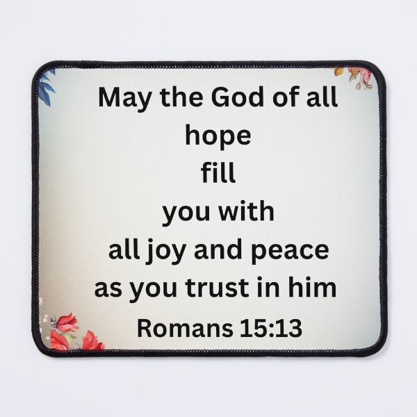 Item preview, Romans 15:13 God of Hope Floral Bible Verse Art designed and sold by photoart1854.