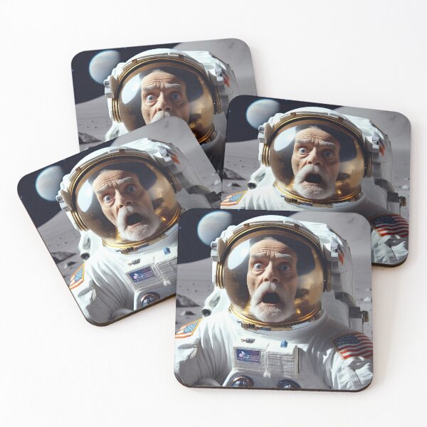 Item preview, Old Man in a space suit on the moon designed and sold by Colin Bentham.