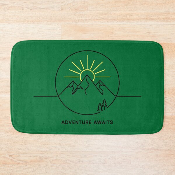 Item preview, Mountain Escape Nature adventures Sunrise Minimalist Line Art  designed and sold by LuminShadowArt.