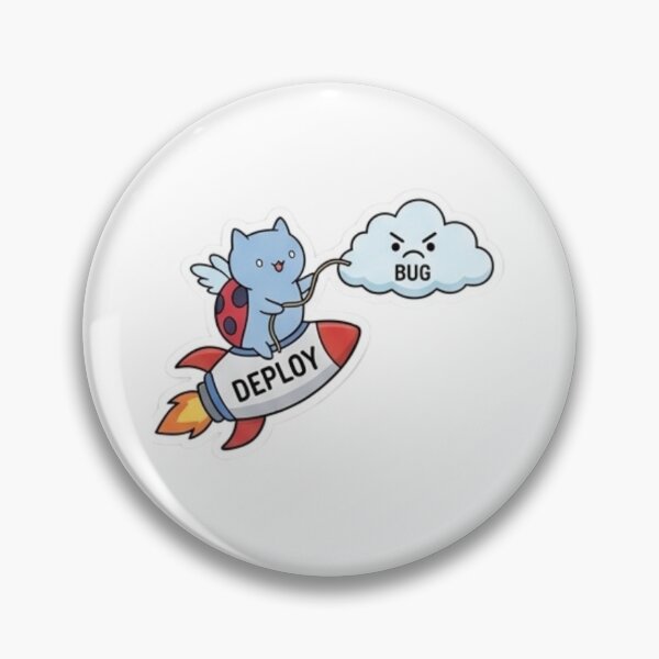 Item preview, Funny Programmer Gift Deploy Bug Cat Kawaii Developer Humor Shirt designed and sold by Dev Mode.
