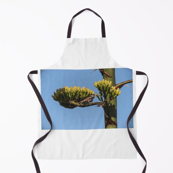 Item preview, Small Songbird Perched On Agave Flower Buds Against A Clear Blue Sky In Daylight designed and sold by Nmallia.