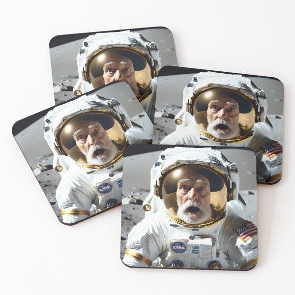 Item preview, Old Man in a space suit on the moon designed and sold by Colin Bentham.