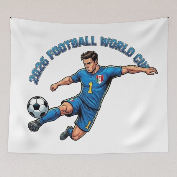 Item preview, 2026 World Cup: Dynamic Footballer Illustration designed and sold by CHRIST5000.