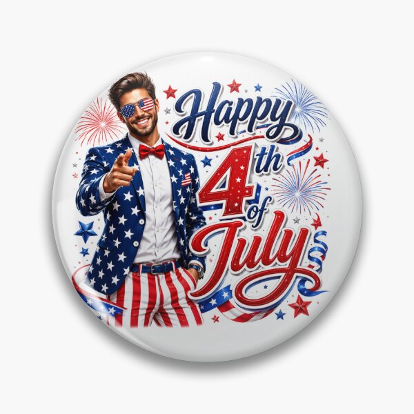 Item preview, Man 4th of July design designed and sold by manytshirts.