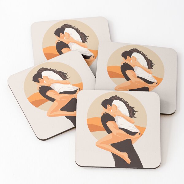 Item preview, Couple Embrace Art Print designed and sold by Studio pod Burom.