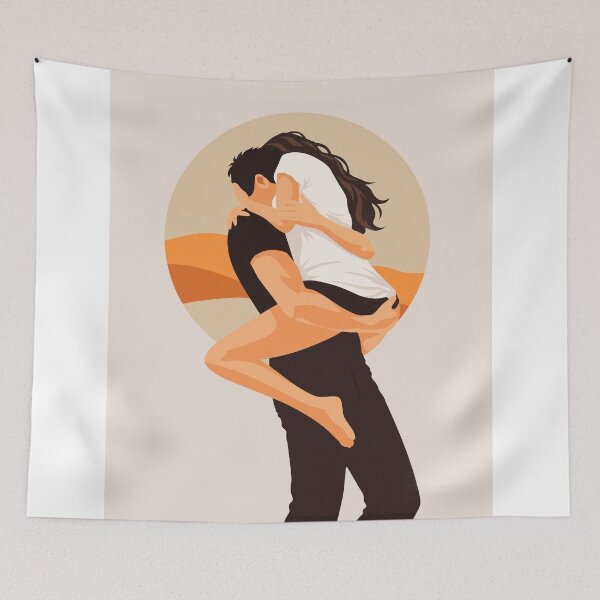 Item preview, Couple Embrace Art Print designed and sold by Studio pod Burom.