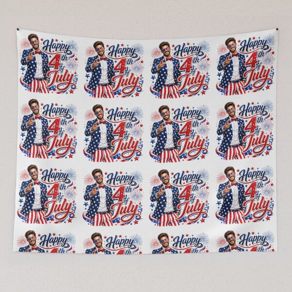 Item preview, Man 4th of July design designed and sold by manytshirts.