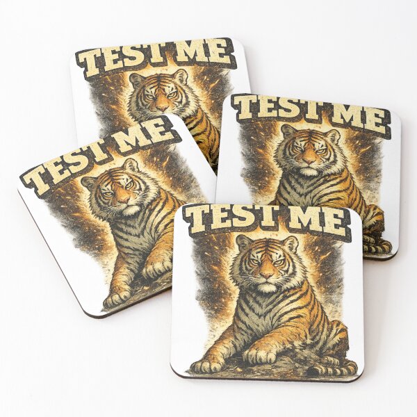 Item preview, Dont Test Me Fierce Tiger Fire Art – Bold Confidence Attitude Humor | Strong Personality Gift designed and sold by irfanshikh.