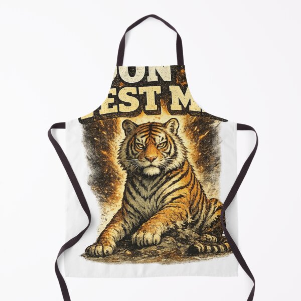 Item preview, Dont Test Me Fierce Tiger Fire Art – Bold Confidence Attitude Humor | Strong Personality Gift designed and sold by irfanshikh.