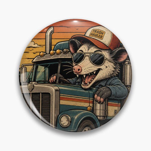 Item preview, Funny Possum Trucker Shirt – Keep On Trash Truckin Truck Driver Gift for Long Haul Drivers designed and sold by PatysArt.